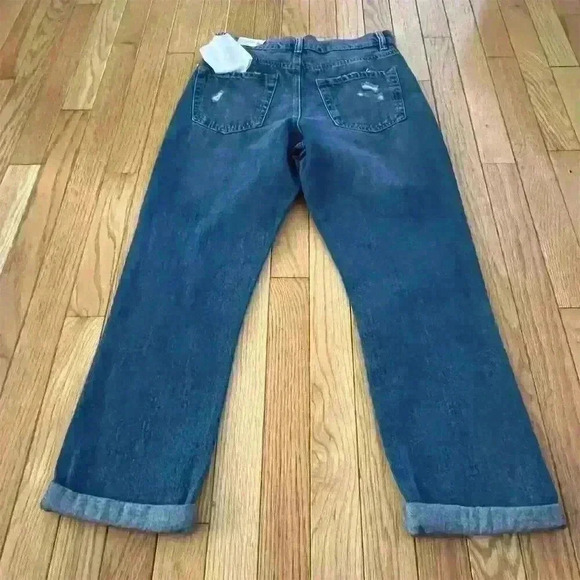 Ardene Women's Boyfriend Jeans Size 1 Dark Wash Blue - Picture 11 of 12